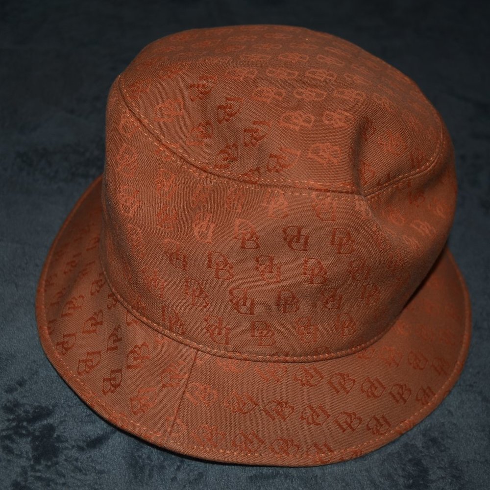 orange dooney & bourke bucket hat, monogram